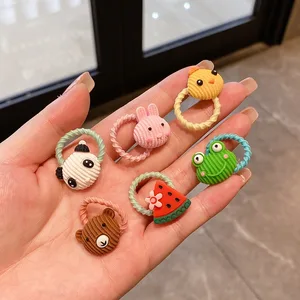 Elastische Nylon -Gummi -Cartoon -Haarbänder für Mädchen, Scunchies, elastisches Band, Haarzubehör, Großhandel, süßes Geschenk für Kinder 8 Hauptverkaufshaargroßhandel - №1