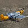 Lx/laxiang/skyフライトホビーp51イエローmustang world War ii rc warbird pnp/arf 5