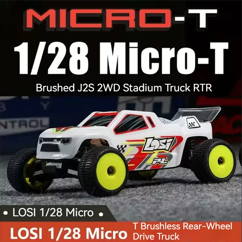 

LOSI 1/28 Micro T RC Car Toy Electric Rear Drive Brushed 2S Off-Road Vehicle Field Truck Remote Control Electric Car for Adults