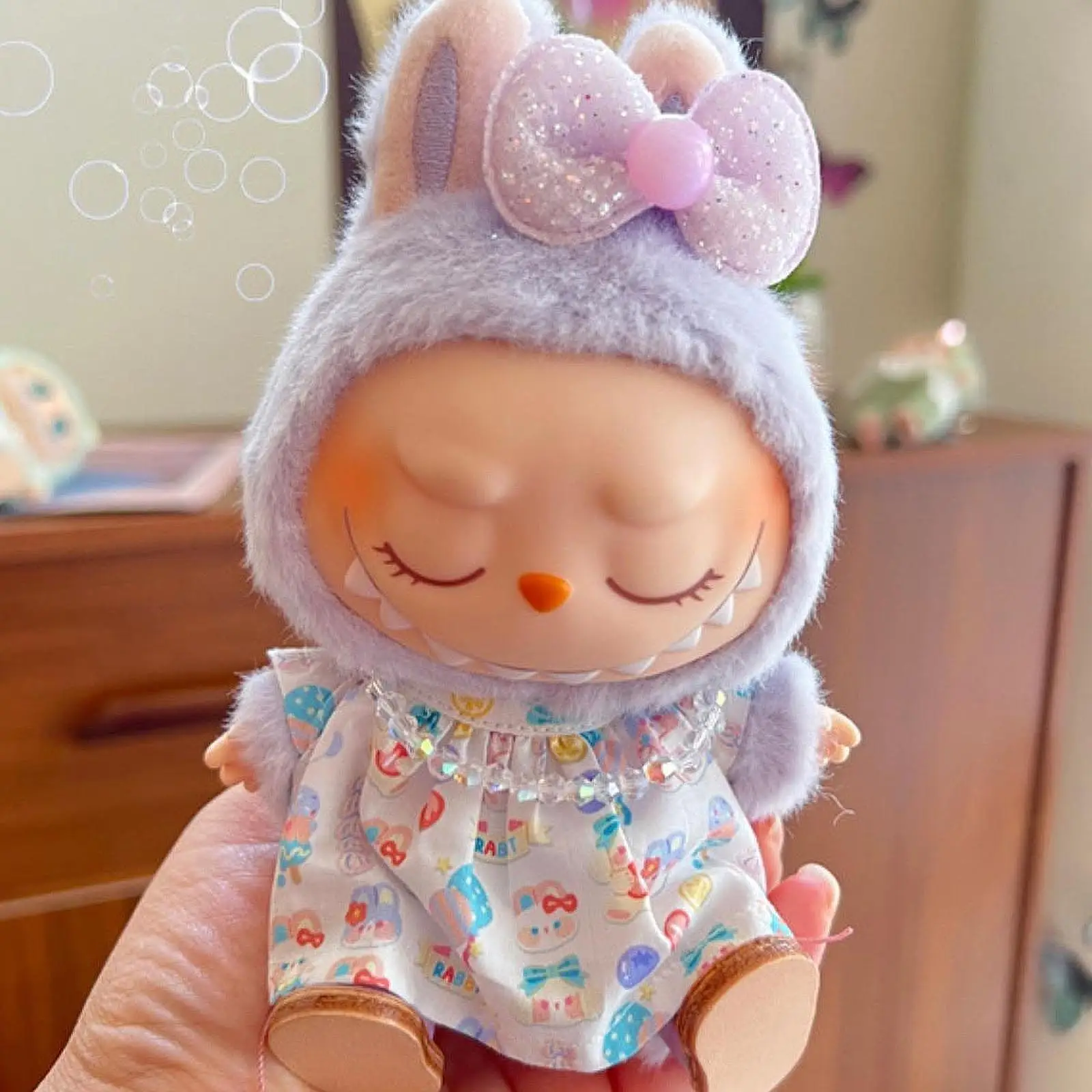 3Pcs Doll Clothes Set Cute Doll Clothes Suit Doll Accessories Clothing Doll Dress Outifits Girl Doll Outfits for 15cm Dolls