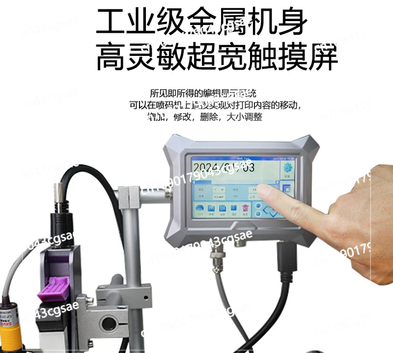 Desktop Small Automatic Inkjet Printer Assembly Line Date Batch Number QR Code Conveyor Belt Coding Typewriter