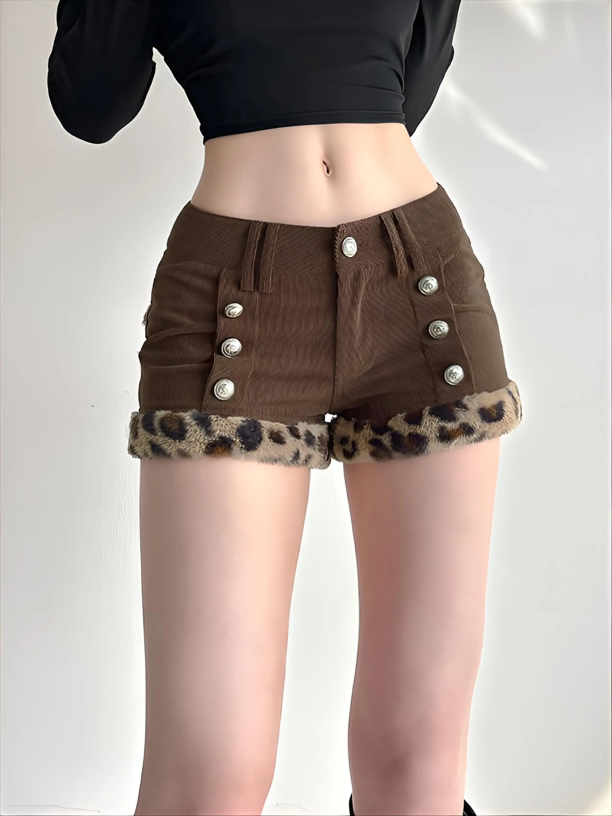 

Shorts Casual Women Belt Side Straight Office Daily Formal Semi-Elasticated Button-Fly Hem Cuff Detail Breathable Soft Light Bow
