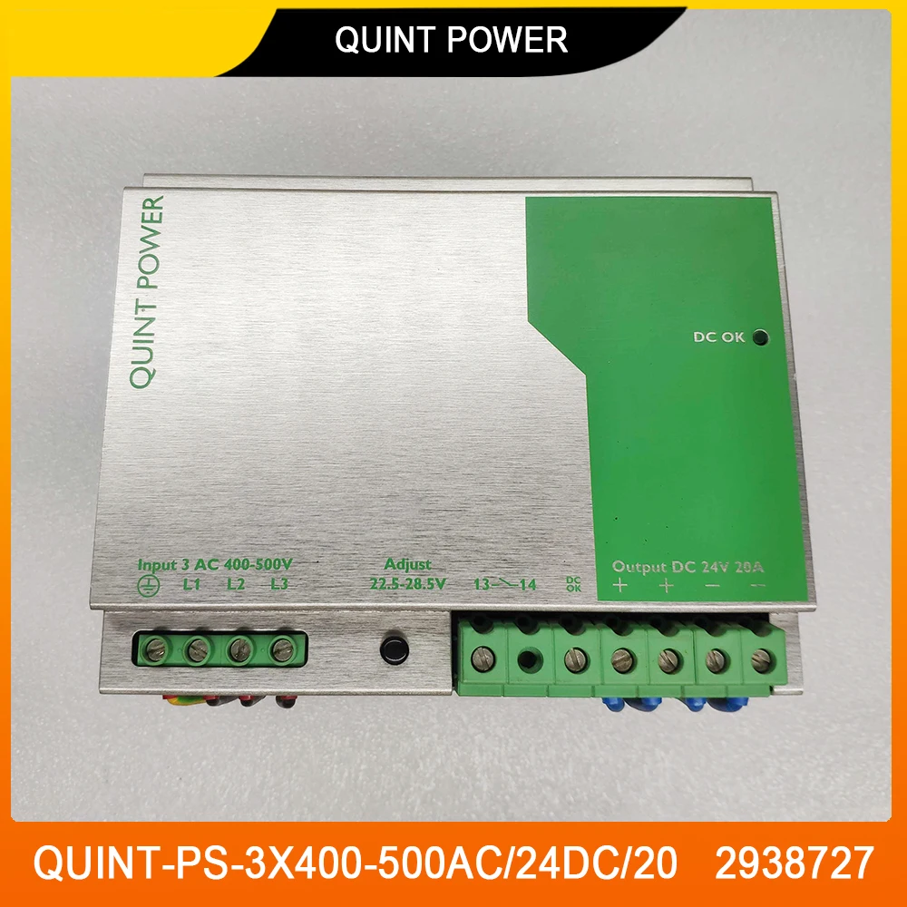 

QUINT-PS-3X400-500AC/24DC/20 2938727 QUINT POWER 24 В постоянного тока/20 А для импульсного источника питания Phoenix