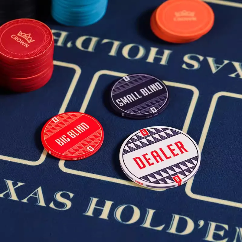 

Texas Hold'em Round Ceramic House Code DEALER Size Blind Stakes Texas Hold'em Banker Position House Table Game