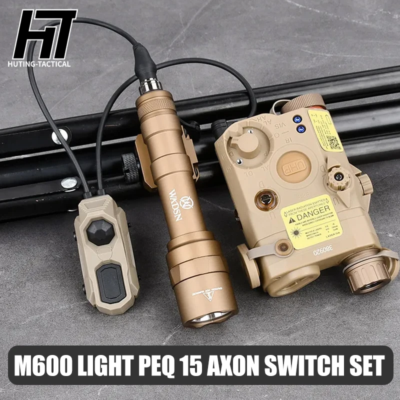 

Wadsn Airsoft PEQ-15 PEQ15 Tactical Red Green Blue Laser IR Fill Light Strobe M600U Flashlight Hunting AXON Switch M-Lok Keymod