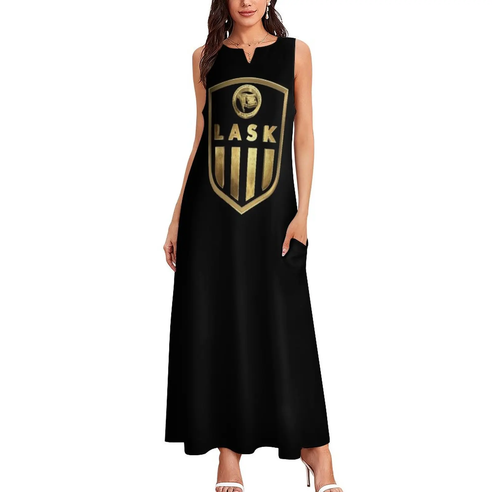 Golden Linz Football Casuals Ultras LASK Hooligans Austria Long Dress dress summer luxury woman party dress