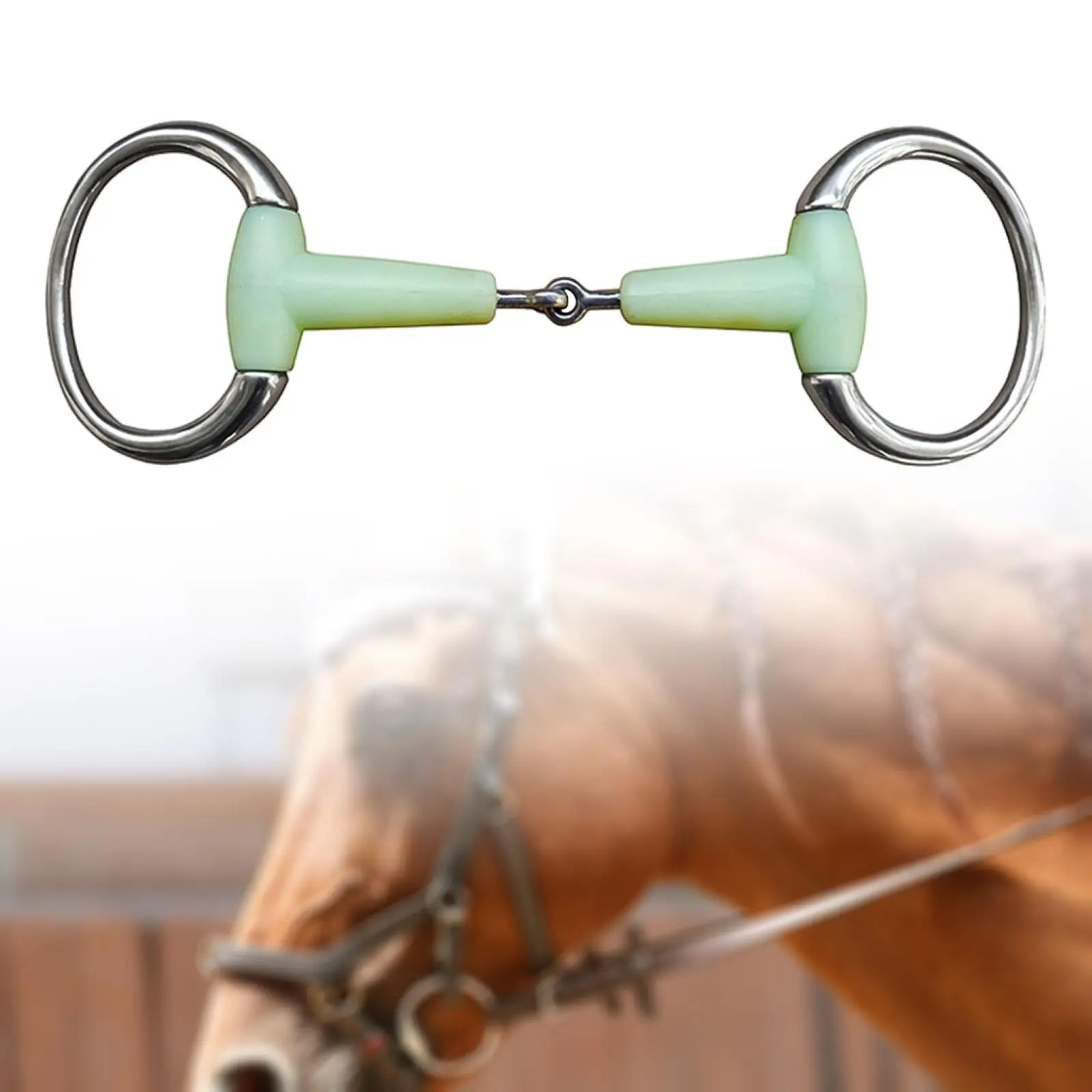 Horse Ring Bit Practical Lightweight Apple Flavour Fragrance Circle for Track and Field Training Outdoor Horse Riding Equipment