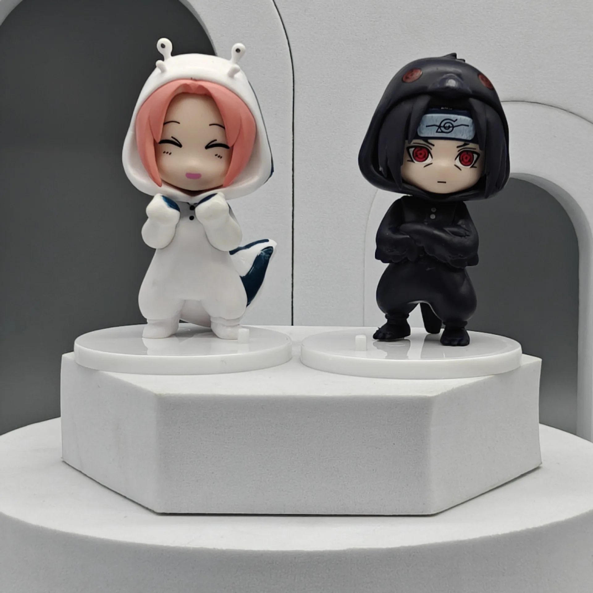 Bandai Naruto Bnfigureq Pyjamas Serie Blind Box Actionfiguren Modell Sasuke Kakashi Kostüm Design Dekoration Geschenk Spielzeug