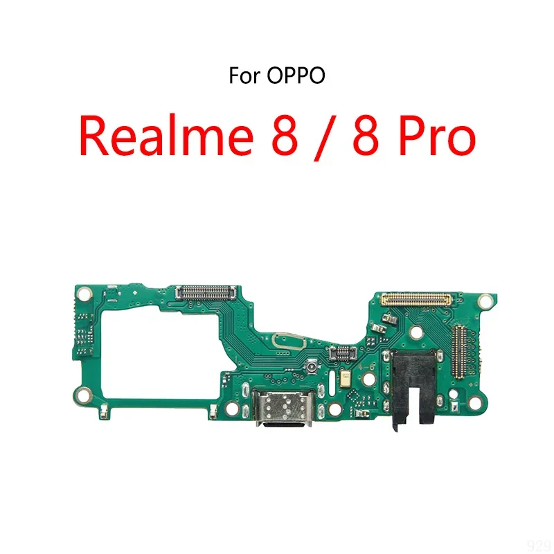 

USB-порт для зарядки док-станции, разъем, гибкий кабель для OPPO Realme 8/8 Pro 4G, модуль зарядной платы