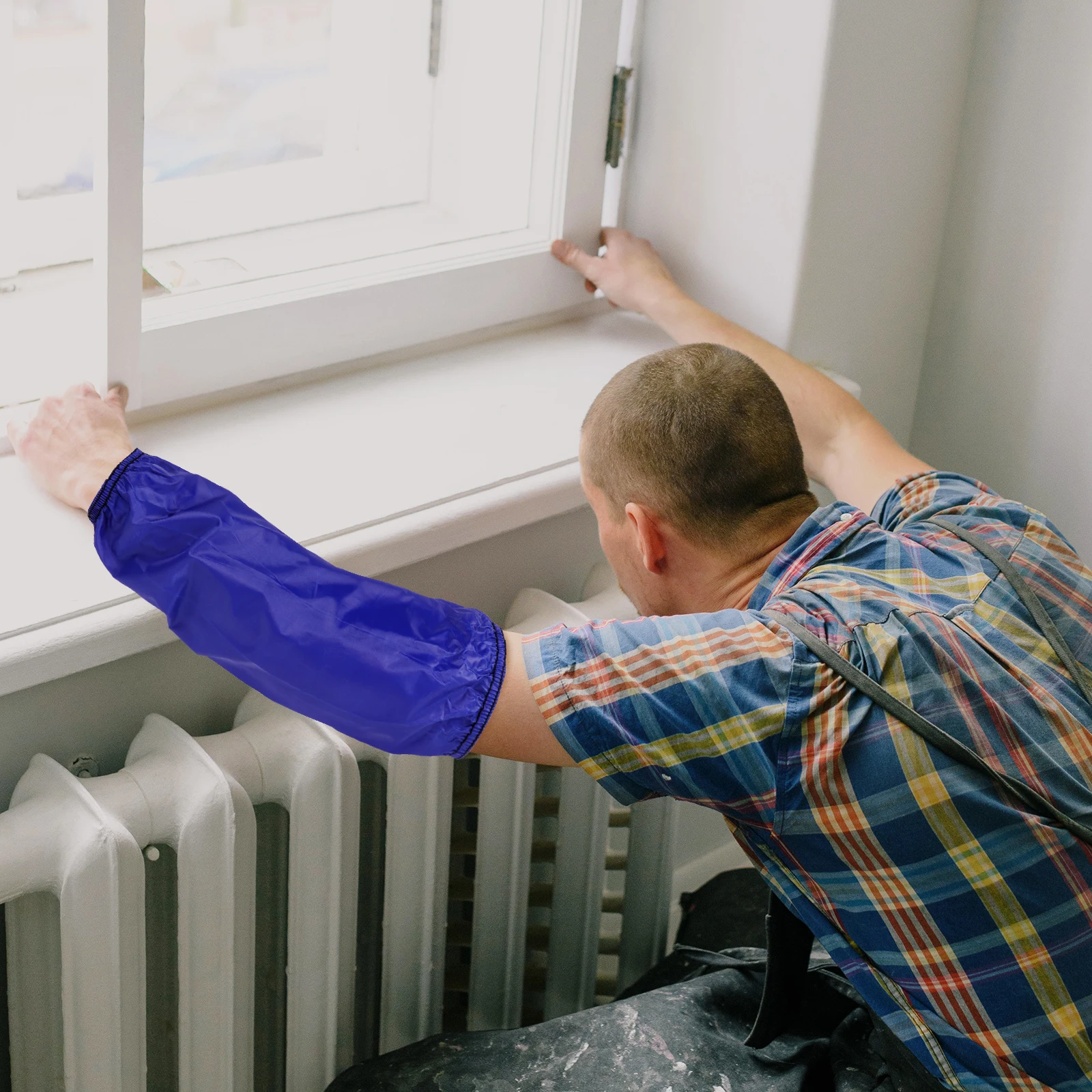 

Waterproof Arm Sleeves PVC Oversleeves Kitchen Protector Cleaning Quick Dry Oilproof Adult Size Long Gloves Home Supplies