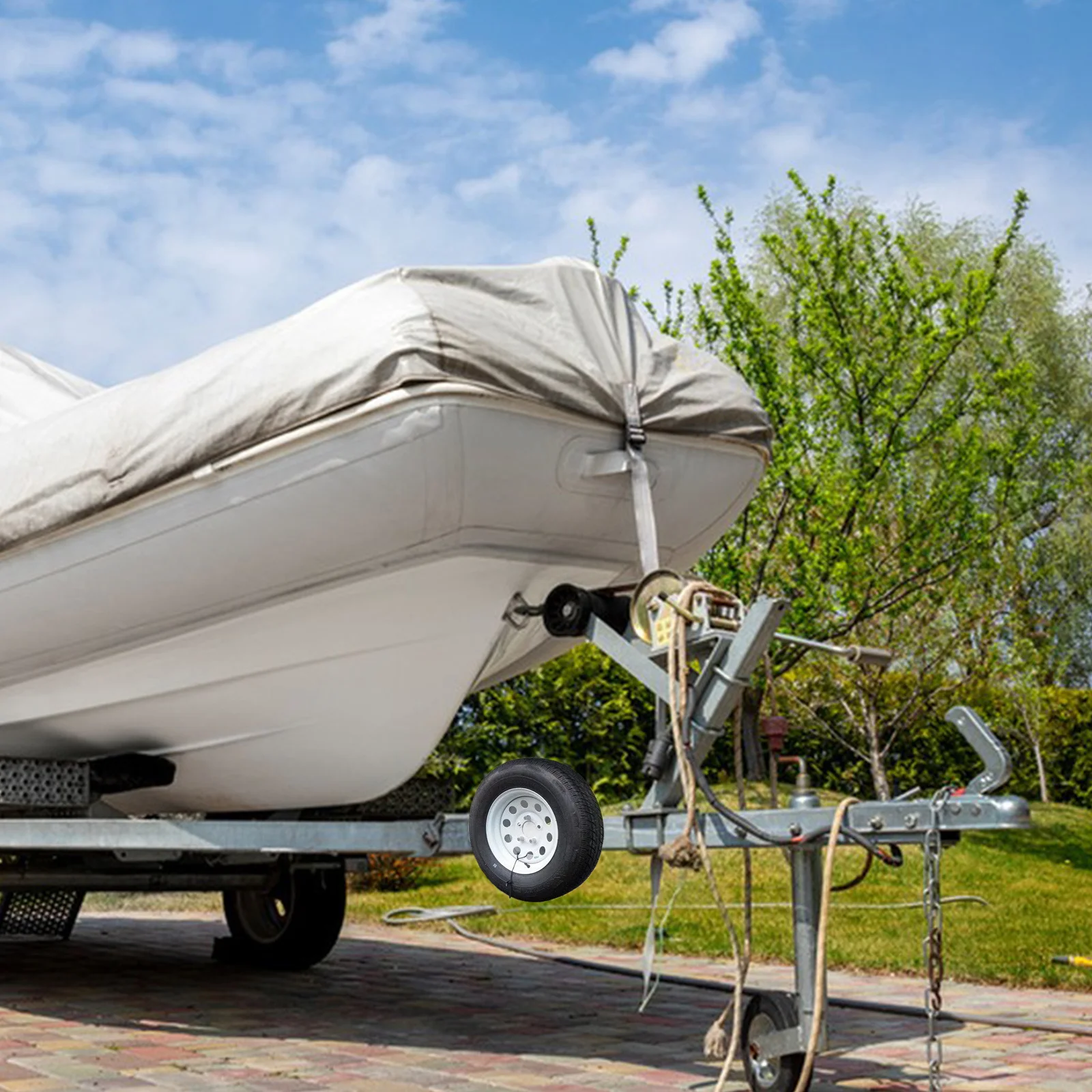 Rack per montaggio su ruota di scorta per rimorchio Staffe per montaggio a parete per carichi pesanti per rimorchi chiusi Robusto strumento per telaio in acciaio Configurazione gratuita