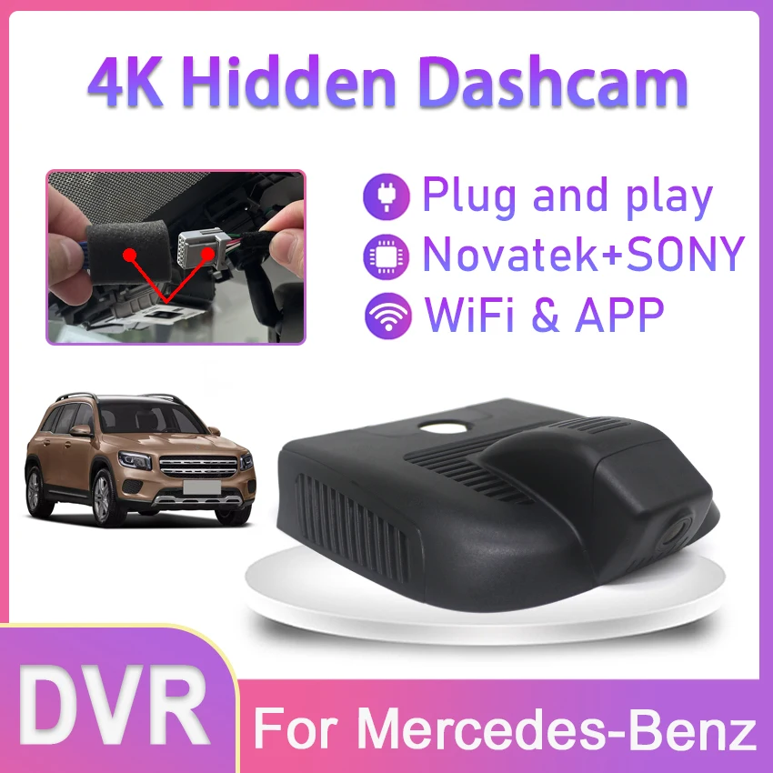 

Car DVR WIFI Video Recorder Front Camera Dash Cam For Mercedes-Benz A Class A200 w177 GLA200 GLB35 AMG 2018 2019 2020 2021 2022