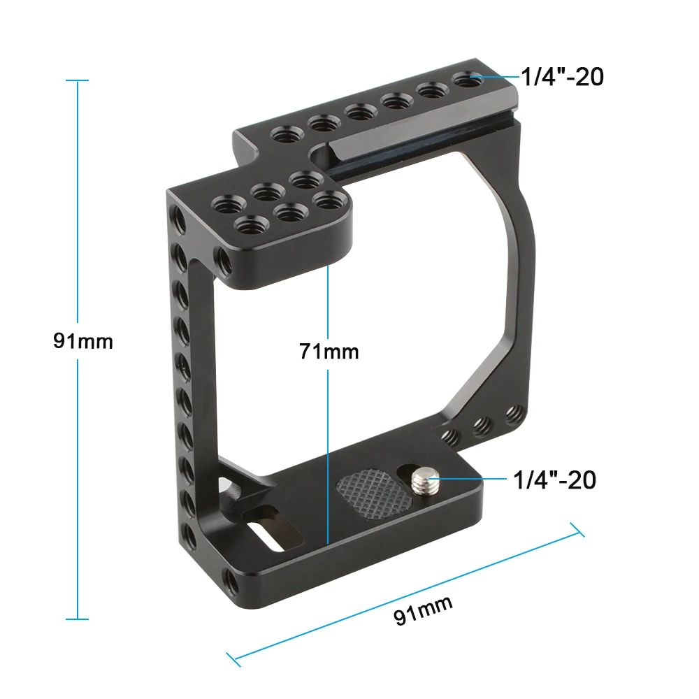 SZRIG Camera Cage Rig z adapterem do mocowania butów do lustrzanek cyfrowych Sny A6000 / A6300 / A6400 / A6500 & Caon Eos M / M10