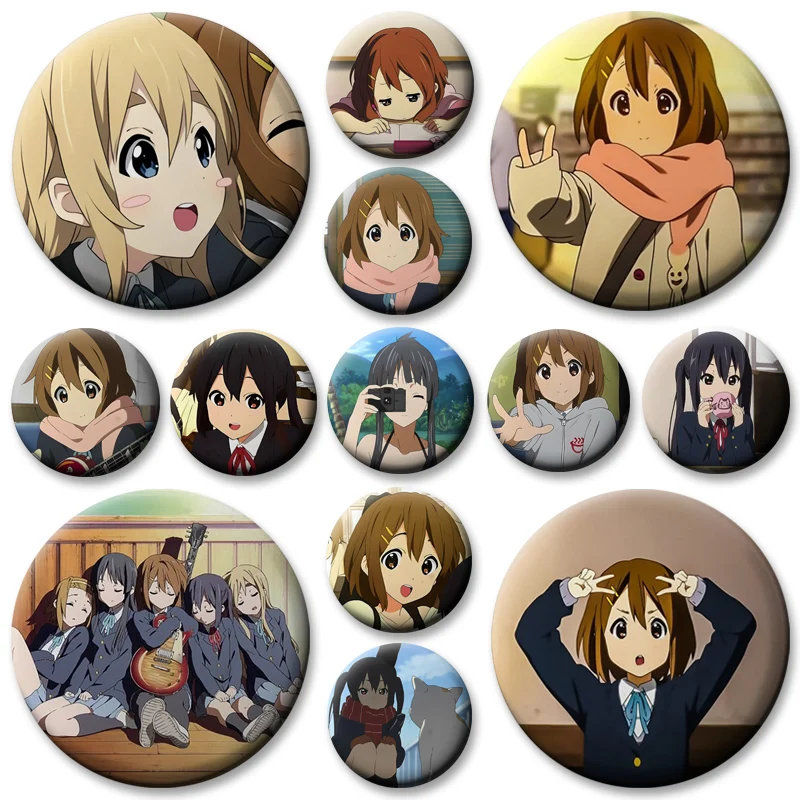 Аниме-k-on-Булавки-hirasawa-yui-akiyama-mio-броши-милый-значок-с-героями-мультфильмов-для-девочек-рюкзак-ювелирные-аксессуары-подарки-ручной-работы