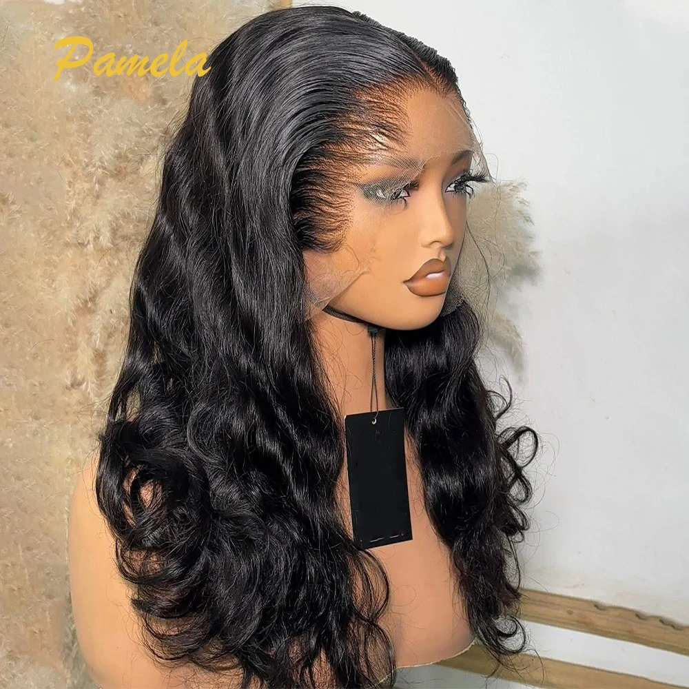 

Lagos Hairline Human Hair 13x6 Lace Frontal Human Hair Wig Body Wave Wigs Preplucked Pre Bleached Knots Woman's Wig