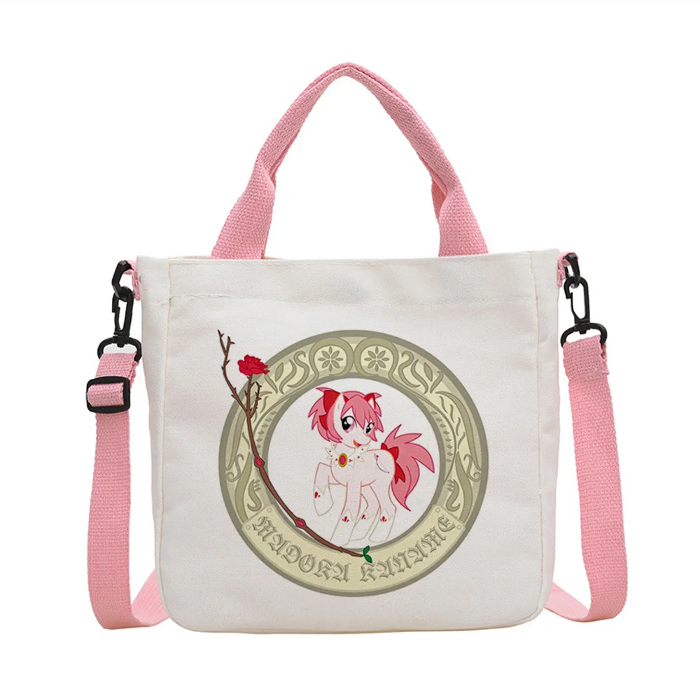 Madoka Magica tote bag canvas  reusable bolsas de tela sac cabas einkaufstasche femme