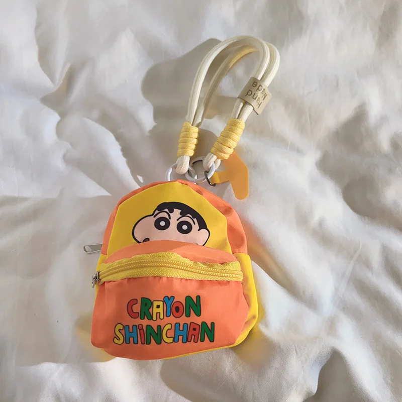 Nouveau Kawaii dessin animé Crayon shin-chan sac de téléphone portable lanière changement ample Bluetooth sac de rangement Anti-perte sac cadeaux de noël