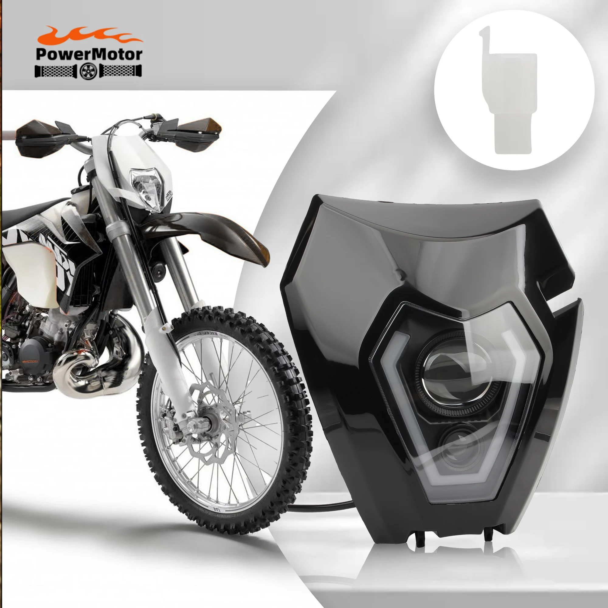 

Мотоциклетная фара для KTM EXC-F 150 300 350 450 2013-2022, пластина фары для мотокросса для KTM EXC 125 150 250 300 450 2008-2013