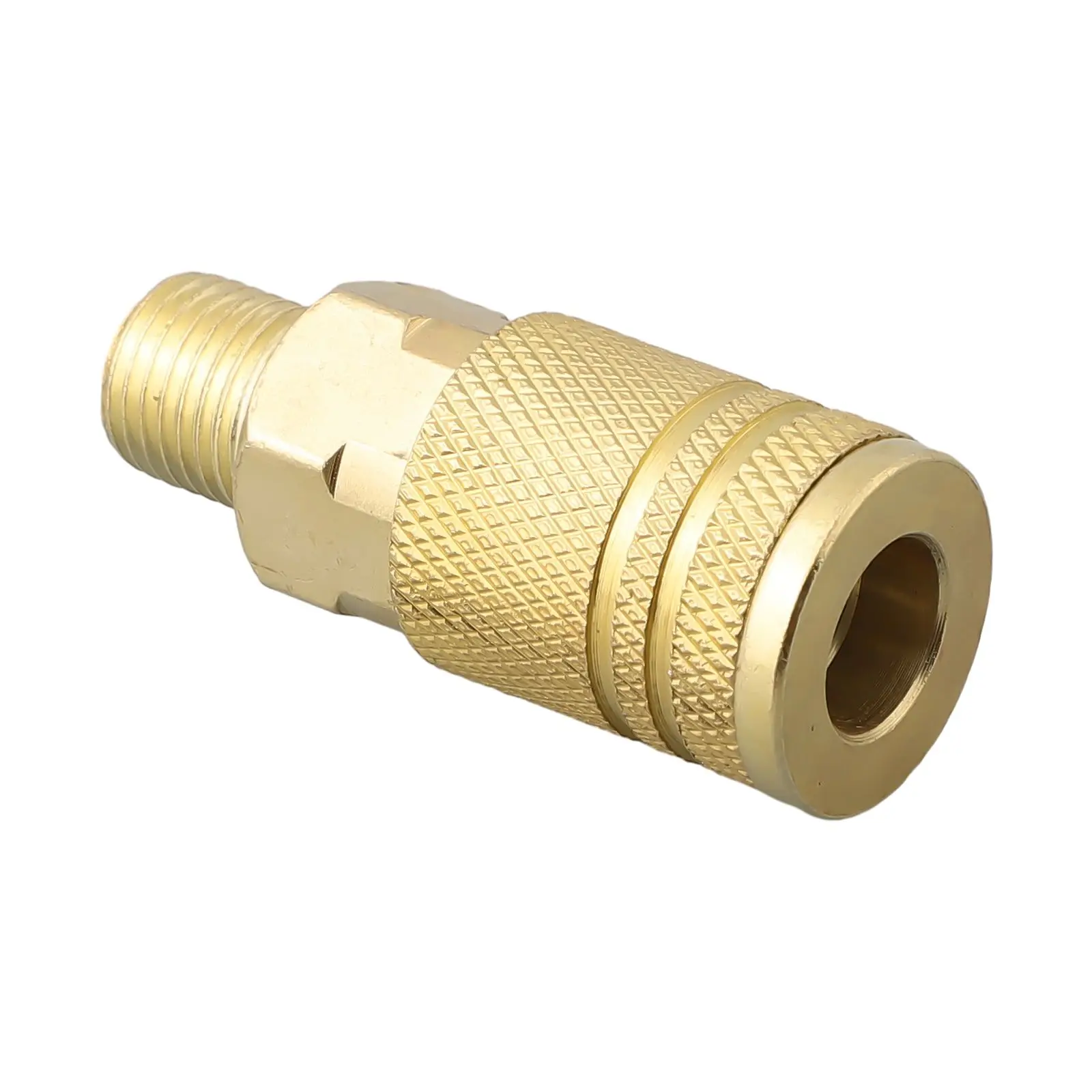 

Quick Connector Pneumatic Fitting Gold Iron Male Thread 1/4NPT Air Tools Copper Plated Coupling Connector Coupler