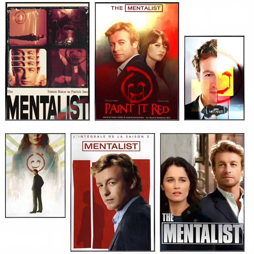 Pôster HD à prova d'água, autoadesivo, arte de parede, decoração vibrante para casa, presente, TV, The M-Mentalist