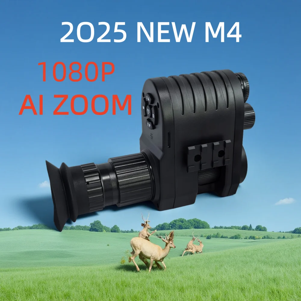 

Megaorei outdoor night vision device 1080P high-definition AI zoom infrared low light hunting monocular telescope rifle hunting