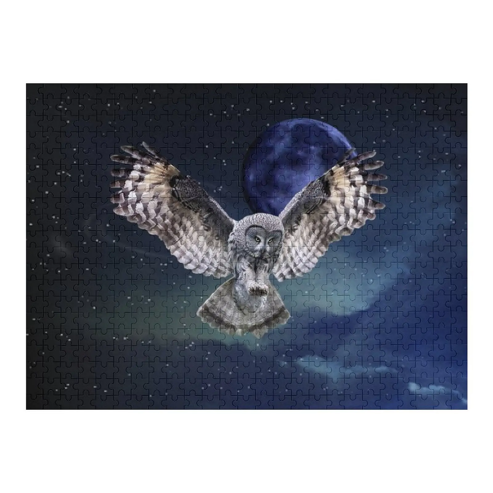 

Owl in Flight Jigsaw Puzzle Personalized Name Personalized Gift Married Custom Wooden Gift Puzzle
