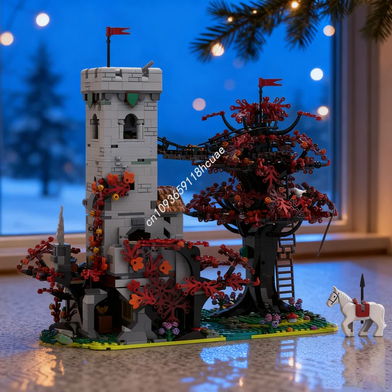 2046개 MOC 포레스트맨 S 크로싱 캐슬 포레스트맨 모델 블록 크리스마스 선물 조립 장난감 창의적 아이디어 브릭 키즈