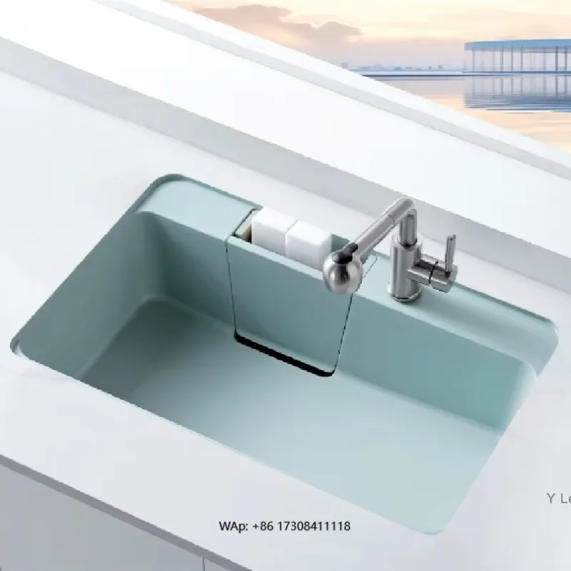 Food Grade Jade porcelain Sink Stain-resistant Sinks for Kitchen 780x500x248mm