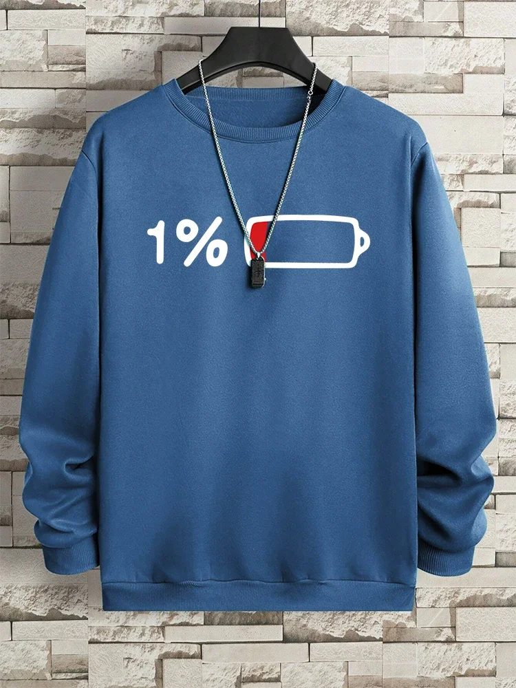 2025 New Emergency Charging 1% Fun Printed Men's Clothing Pattern Loose Sports Shirt Long Sleeve Street Hoodie Men's and Women's