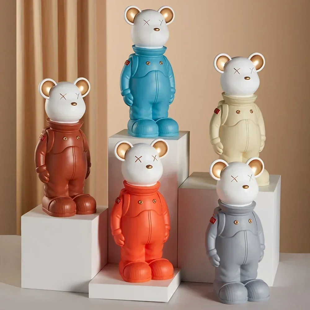 

Little Bear Figurine Home Living Room Decoration Kawaii Bear Figurin Statue Kid Room Desk Decoration Decorative Animal Figurines