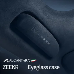 car eyewear case box sunglasses holder alcantara suede For zeekr 009 001 zeekr X Glasses storage box Auto Accessories