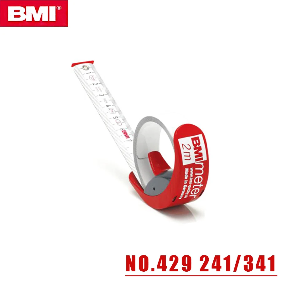 Bmi Precision Quick Telescopic Tape Measure Alemanha Fita Métrica de Bloqueio No.429 241 429 341 2m 3m