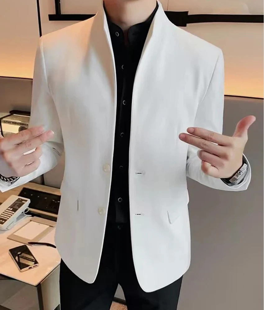 Casual Single-breasted men's suit Men's Stage Costume Wedding Party Dress High Quality Celebrity Gowns Special Occasion Gowns