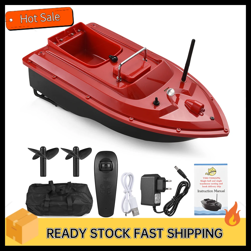 RC Bait Boat 500M Wireless Remote Control Fishing Bait Boat Fishing Feeder Ship Fishing Equipment 1.5KG Load