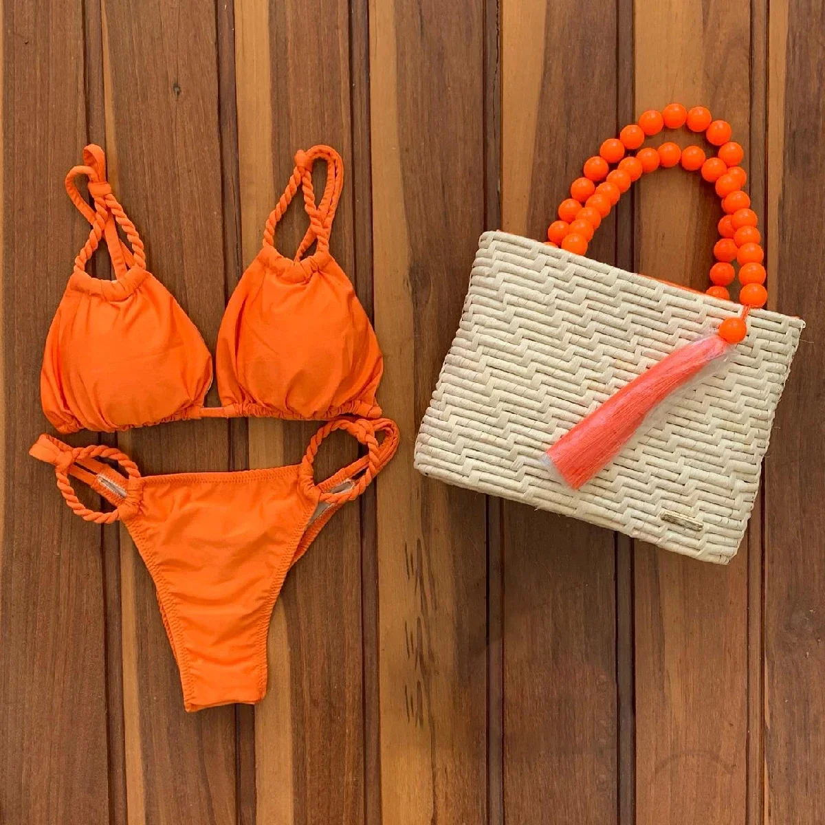 Seksowne brazylijskie bikini Set niskiej talii jednolity nadruk stroje kąpielowe damskie bikini push-up strój kąpielowy damski strój kąpielowy Biquini