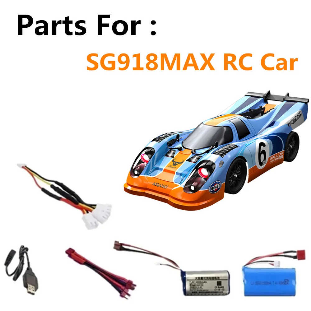 SG918MAX Accessories 7.4V 1500mAh / 3000mAh T-plug 3in1 Cable SG918 MAX Spare Battery SG918MAX RC Car Battery