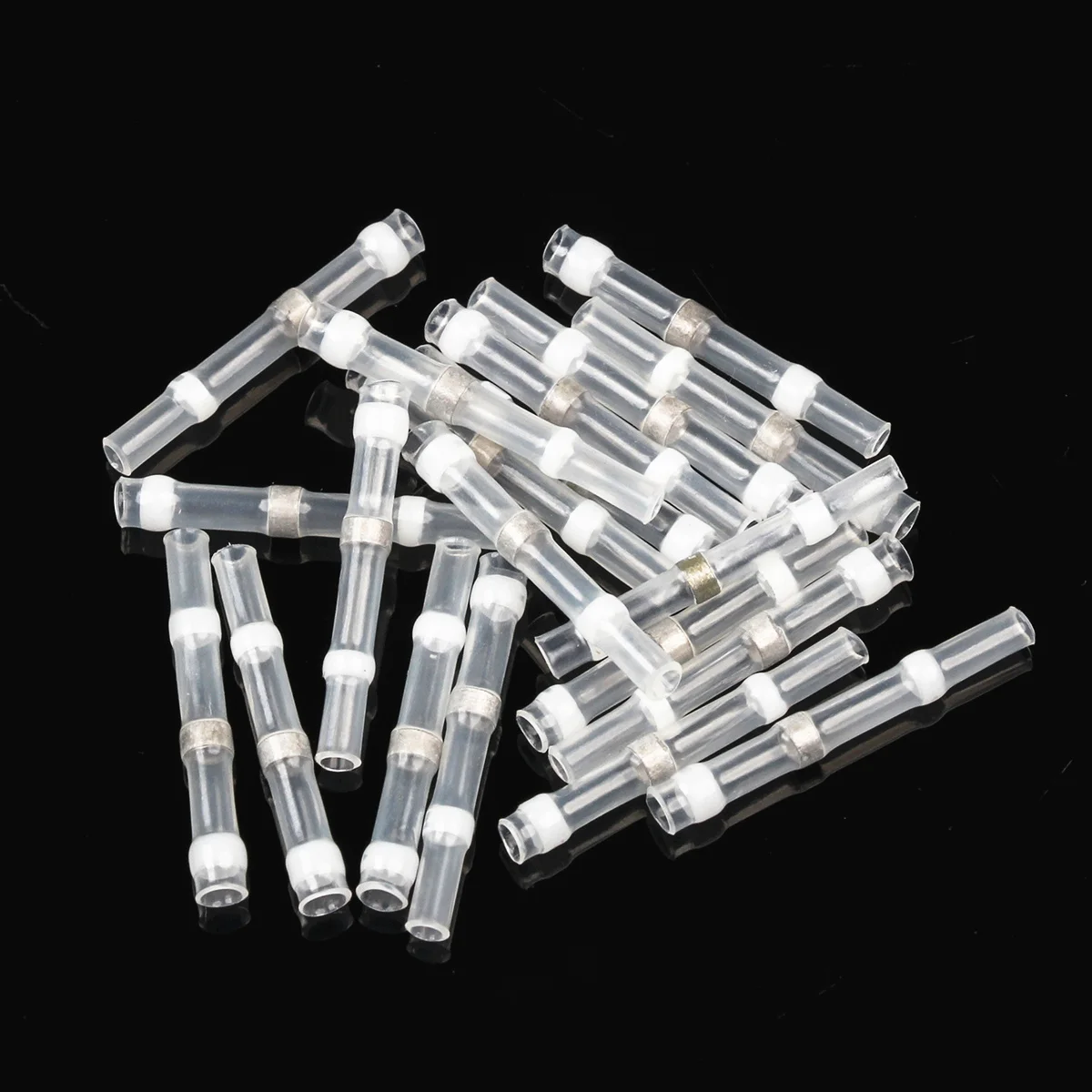 100~1000pcs 0.25-0.34mm2 Waterproof Heat Shrinkable Welding Wire Connector Soldering Sleeve Wire Terminal Kit 26-24 AWG