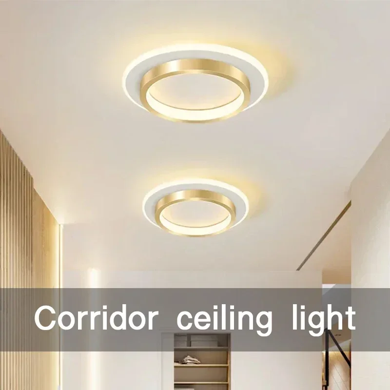 LED Corridor Ceiling Light Chandelier for Aisle Balcony Stairs Foyer Bedroom Bathroom Indoor Lighting Fixtures Luster V light