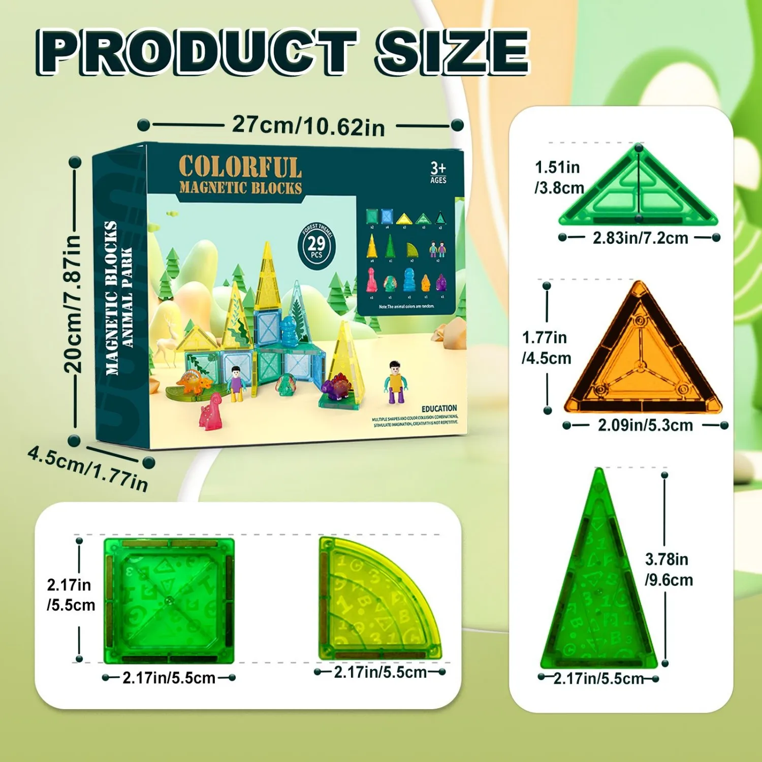 Magnetic Building Block Toy Set | 3D Stacking Magnets for Kids | STEM Educational Building Toys | Compact Portable Design (11.03