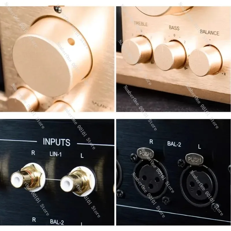 C-245PRO C2860plus Preamplifier, Fully Balanced Hi-Fi Stereo Preamp with Bass Treble, Class A Amplifier