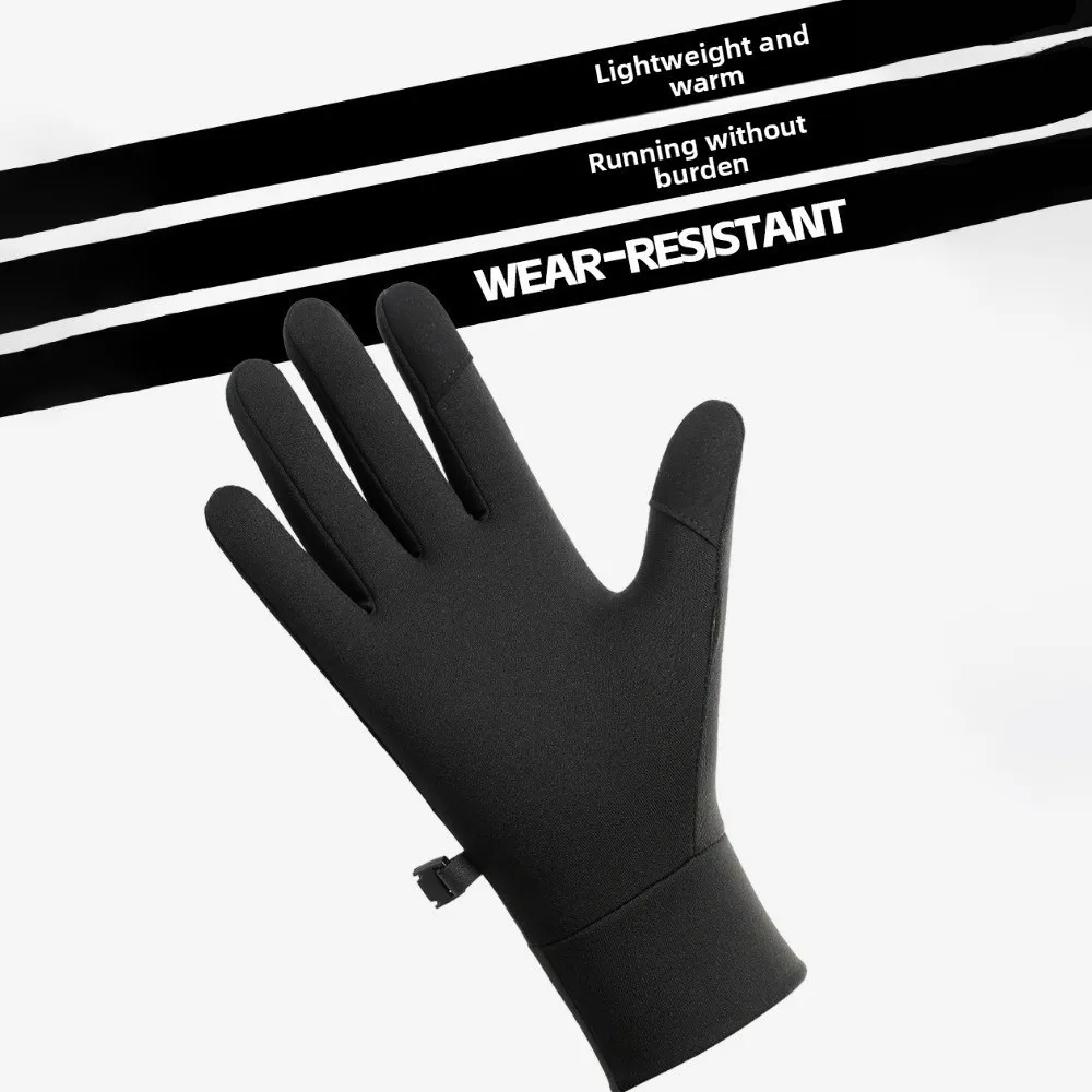

Touch Screen Winter Cycling Gloves Anti Loss Cold Proof Thick Cycling Gloves Windproof Wear-resistant Warm Outdoor Gloves