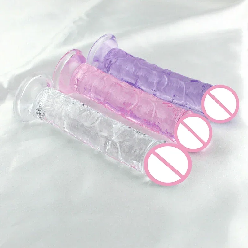 Big Dildo Realistic For Women Soft Jelly Dildo Vaginal Anal Plug Penis Strong Suction Cup Female Masturbators Sex Toys For Adult