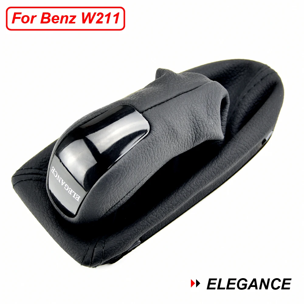 Automatic Gearbox Shift Knob Lever Car Shifter Stick Gaiter Boot Cover Frame For Mercedes Benz W211 AVANTGARDE CLASSIC ELEGANCE