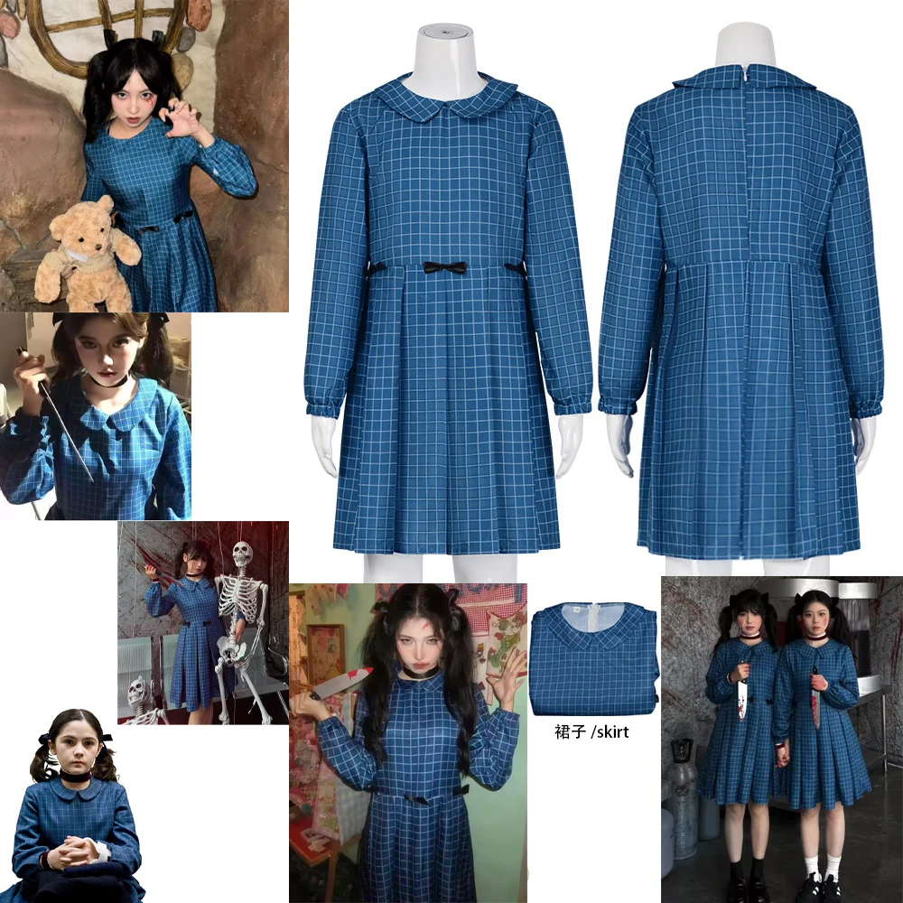 Disfraz de película de terror estadounidense, Orphan, para juego de roles, disfraz de niña Esther, uniforme, vestido, disfraz para Halloween, carnaval y actuaciones.
