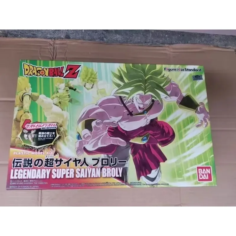 In Stock Original Bandai Anime Figure Figure-rise Standard Dragon Ball Z Broly Anime Action  Assembly Model Collectible Toy Gift