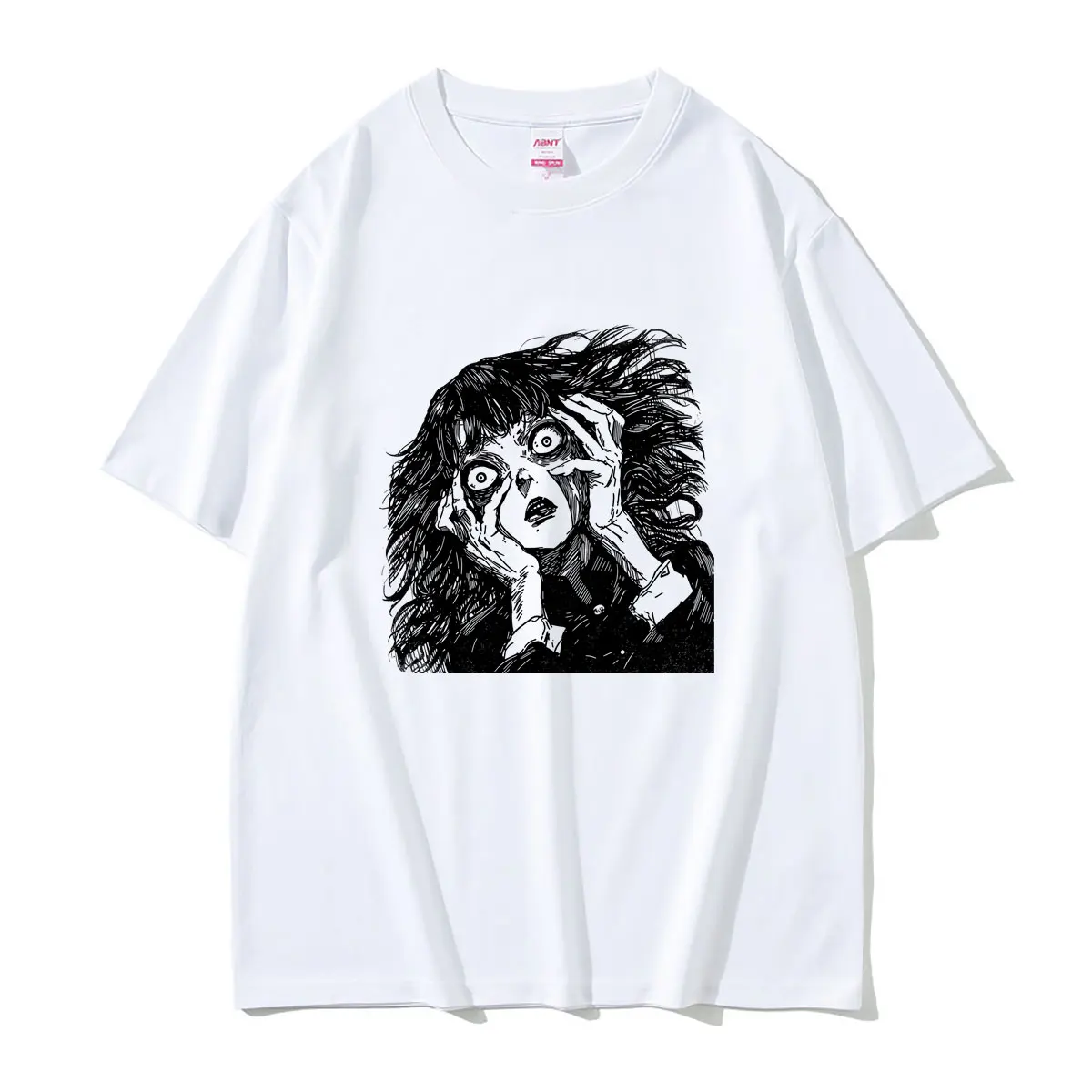 Horror Anime Tomie Junji Ito Graphic T Shirts Summer Men Women Retro Manga Harajuku Merch Streetwear Male Casual Cotton T-shirt