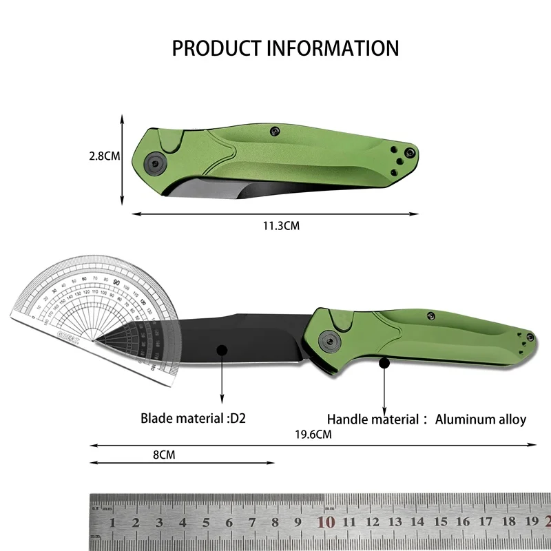 BM9400 tactical knife, hunting camping rescue hiking tool knife, aluminum alloy handle survival EDC folding knife