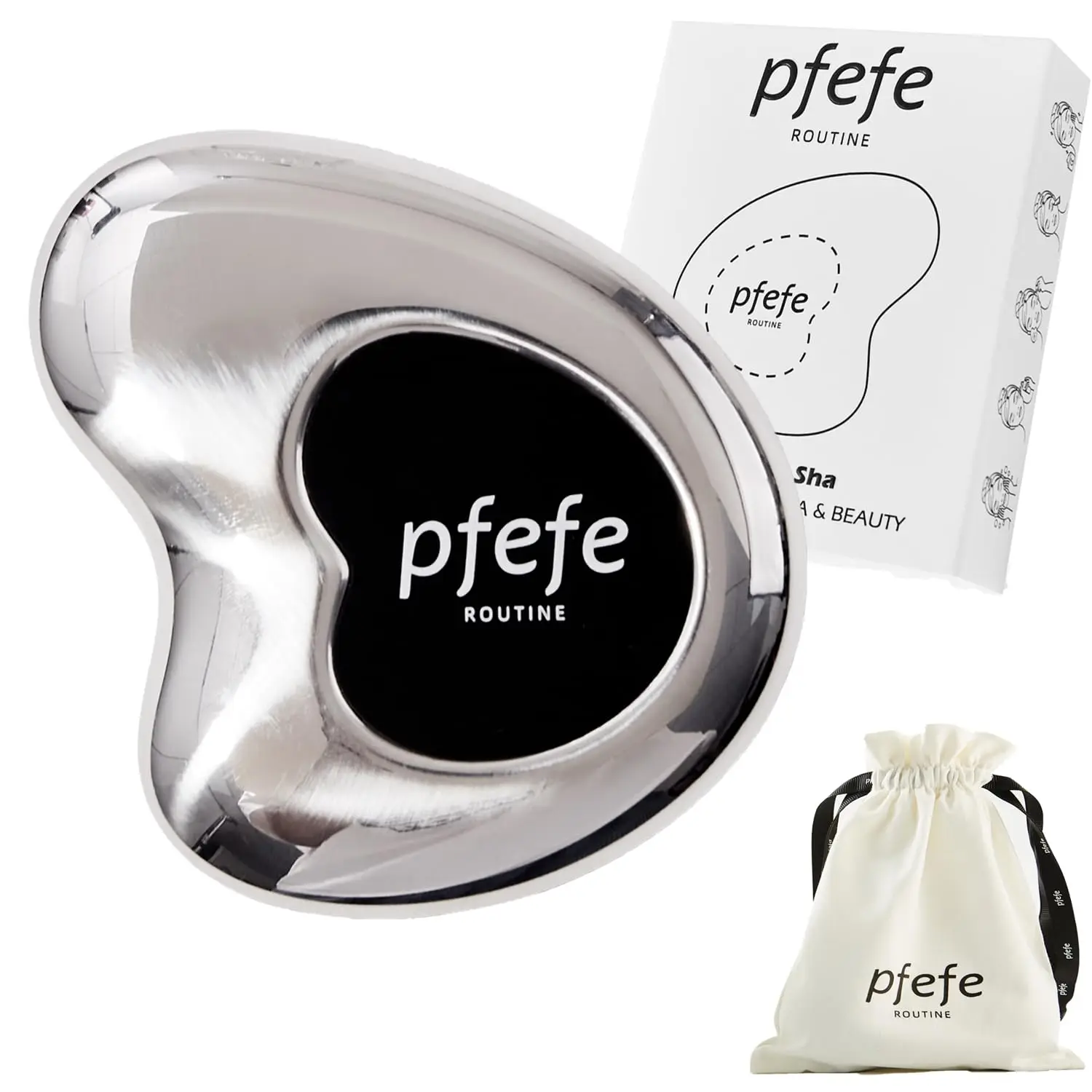 

Stainless Steel Cryo Gua Sha - Gua Sha Facial Beauty Tools - Metal Skin Care Gua Sha for Body SPA Face Neck Eye