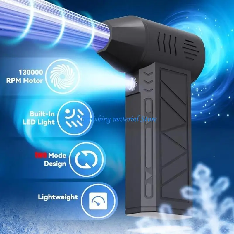 Y5GD LED Light Equipped Blower Bright 30 Meters Night Time Activity Use