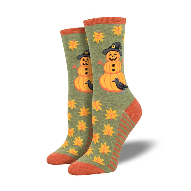 12 Styles Halloween Cartoon Pumpkin Owl Unisex Crew Socks Women Men Novelty Cotton Creative Halloween Party Socks Couple Gifts